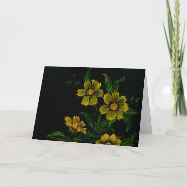 Tarjeta Flores de época (Anverso)