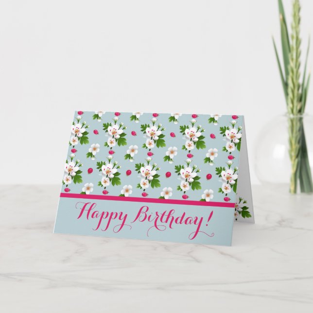 Tarjeta Flores de espina dorsal (Anverso)