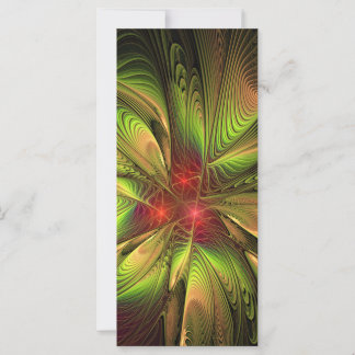 Tarjeta Flores de fantasía fractal blandas y tendientes