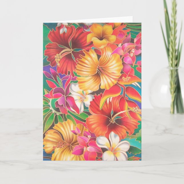 TARJETA "FLORES DE FIJI " (Anverso)