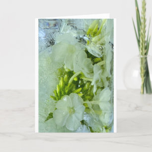 Tarjeta Flores de hielo,