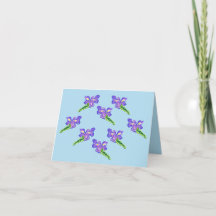 Tarjeta : Flores de Iris