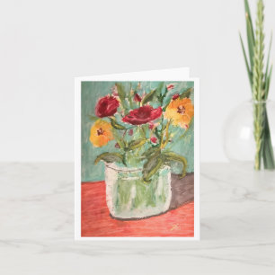 Tarjeta Flores de jardín