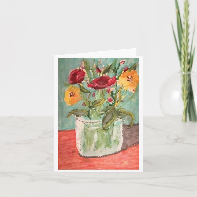 Tarjeta Flores de jardín (Anverso)
