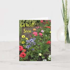 Tarjeta Flores de jardín en flor