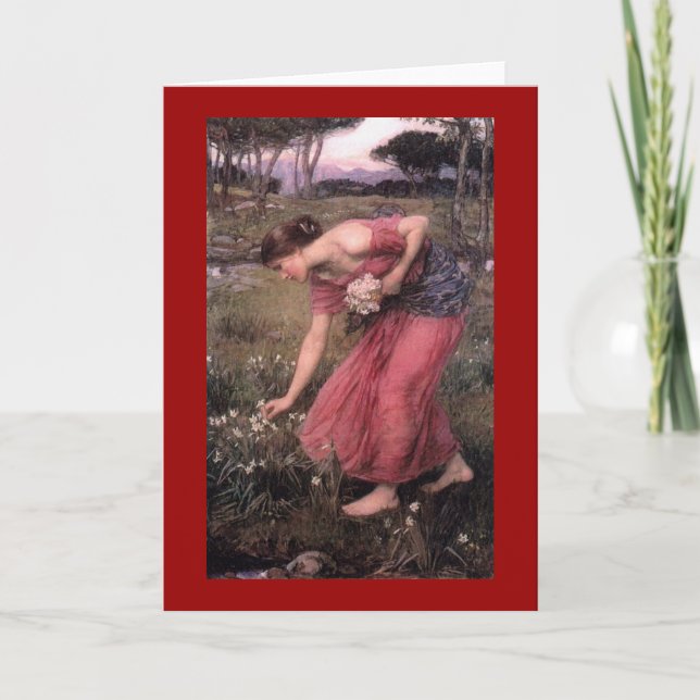 Tarjeta Flores de la cosecha de Narsissus (Anverso)