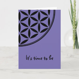 Tarjeta FLORES DE LA VIDA - Símbolo sagrado de geometría c