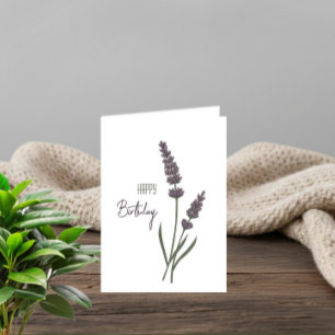 Tarjeta Flores de lavanda