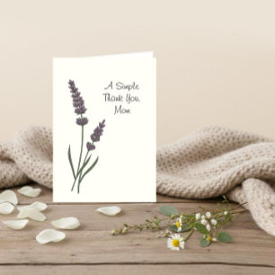 Tarjeta Flores de lavanda Día de la Madre