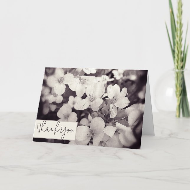 Tarjeta flores de lavanda ligeras personalizadas (Anverso)