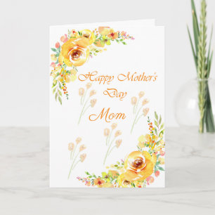 Tarjeta Flores de Limón Feliz Día de la Madre