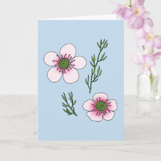 Tarjeta Flores de Manuka