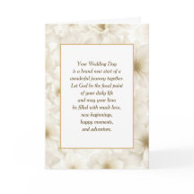 Flores de marfil para Boda con texto religioso