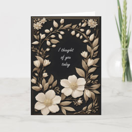 Tarjeta Flores de Marfil Pensando en Ti