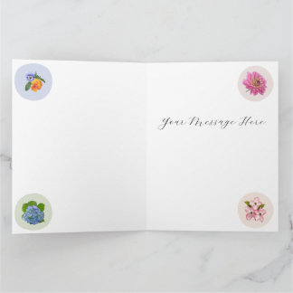 Tarjeta Flores de Nueva Inglaterra