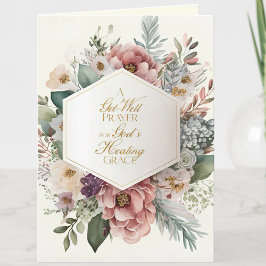 Tarjeta Flores de Oración de Sanación Recupérate Virgen Ma