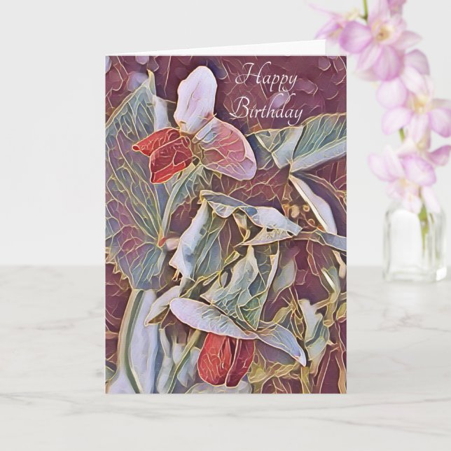 TARJETA FLORES DE PEA DULCE (Orquídea)