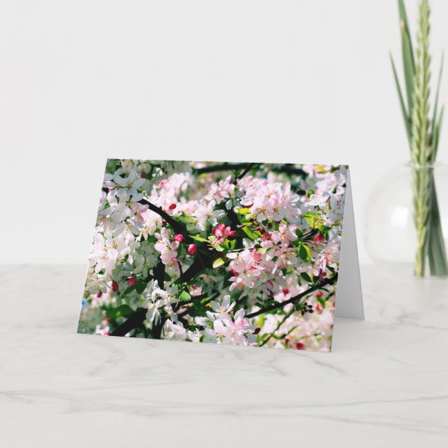 Tarjeta Flores de primavera (Anverso)