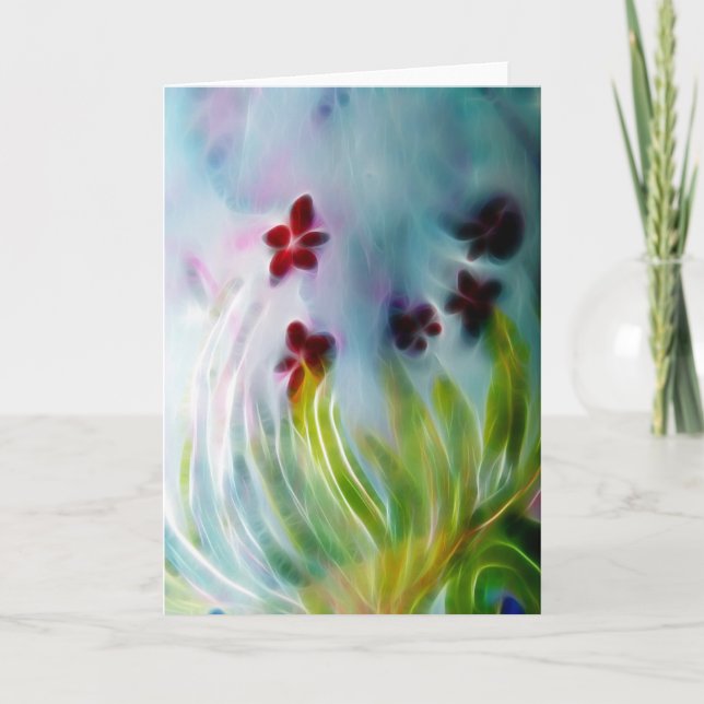 Tarjeta Flores de primavera (Anverso)