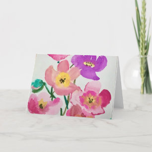 Tarjeta Flores de primavera
