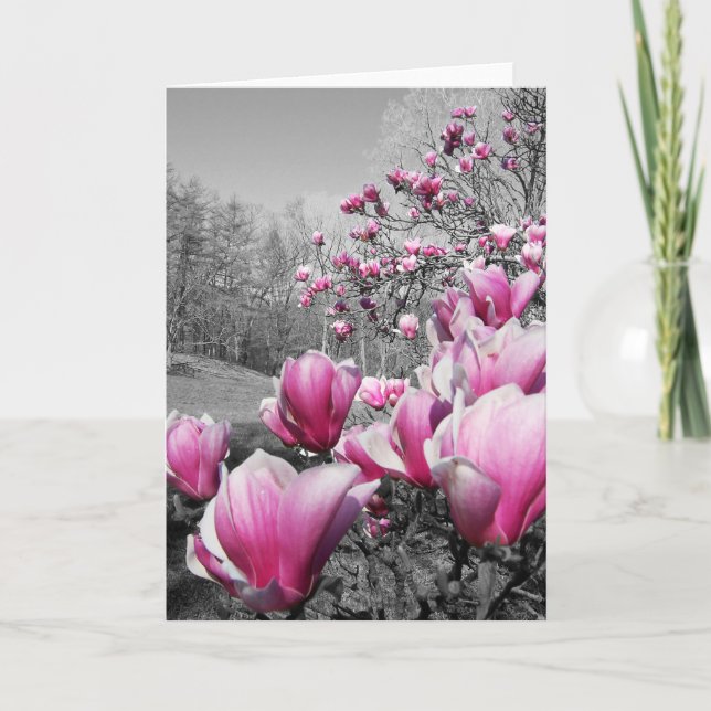 Tarjeta Flores de primavera (Anverso)