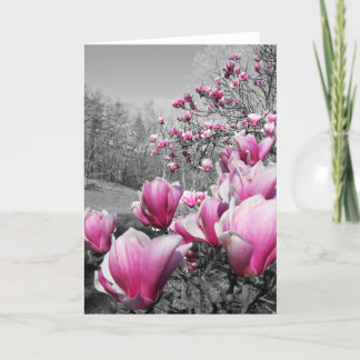 Tarjeta Flores de primavera
