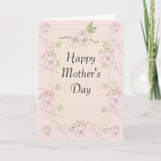 Tarjeta Flores de primavera en el pasado Rosa del Día de l
