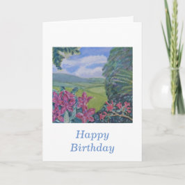 Tarjeta Flores de rododendros