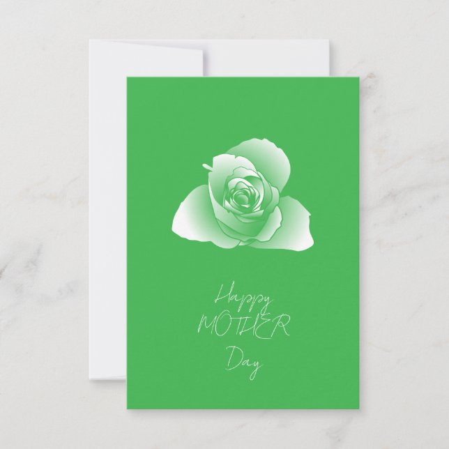 Tarjeta Flores de Sombras de Arte Definido Blanco Refinado (Anverso)