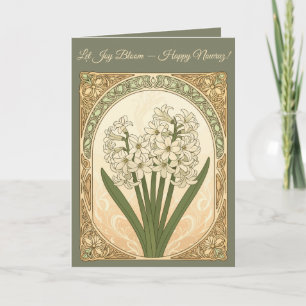 Tarjeta Flores de Sonbol Renovación de Nowruz