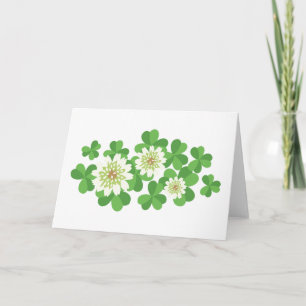 Tarjeta Flores de trébol
