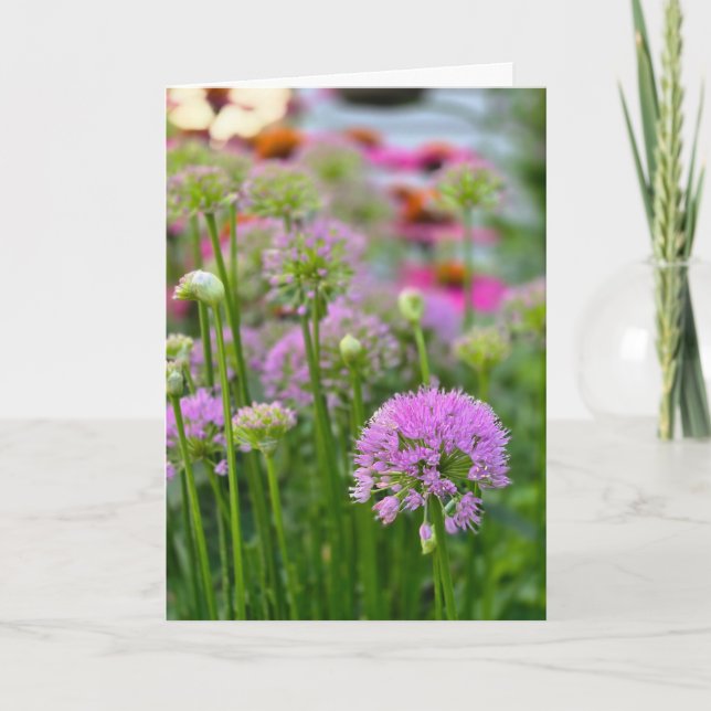 Tarjeta Flores de verano (Anverso)