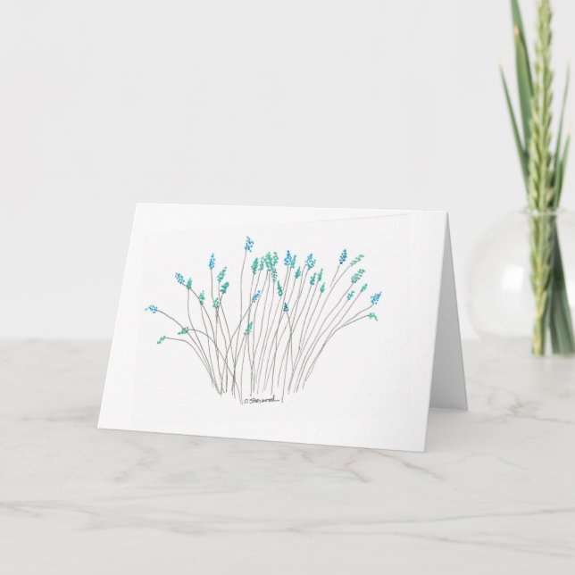 Tarjeta Flores del campo (Anverso)