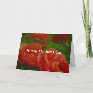 Tarjeta flores del día de la madre