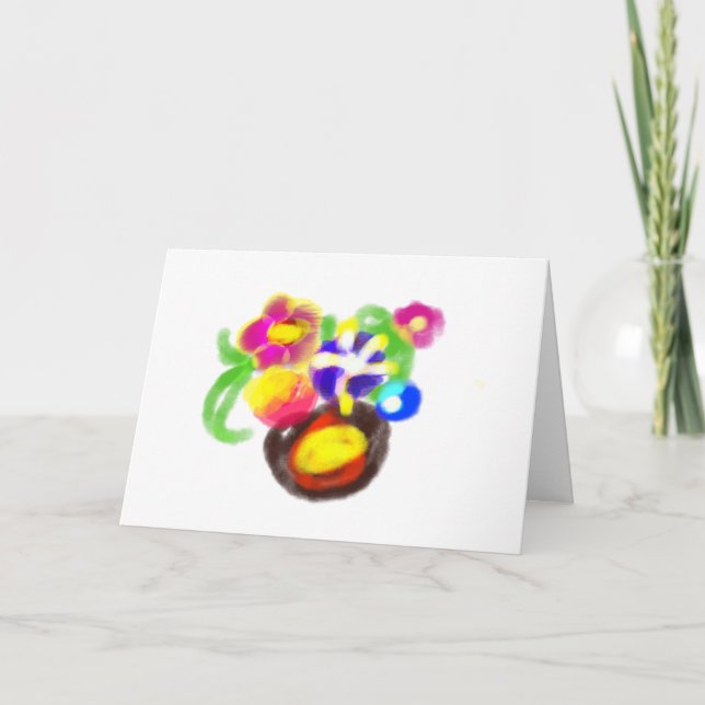 Tarjeta Flores Día de la Madre (Anverso)