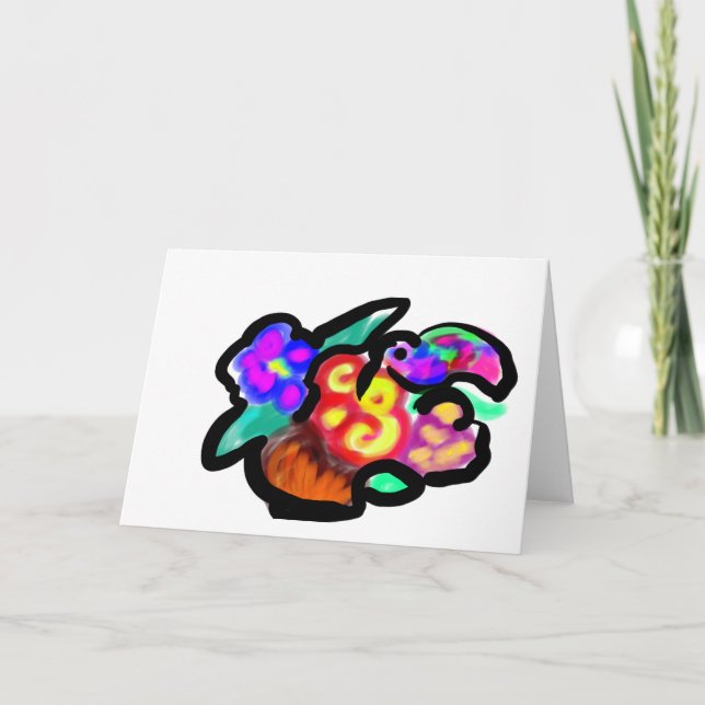 Tarjeta Flores día de la madre dulce (Anverso)