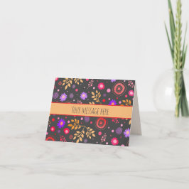 Tarjeta Flores divertidasInespiritualidad personalizada mo