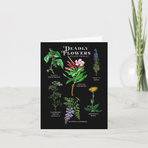 Tarjeta Flores envenenadas Fleur Fatale Planta Halloween G