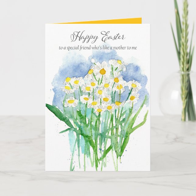 Tarjeta Flores felices como una madre para mí (Anverso)