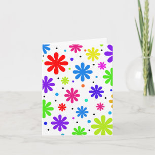 Tarjeta Flores: Feliz cumpleaños divertido para cualquiera