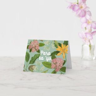 Tarjeta Flores filipinas "Para sa 'yo"