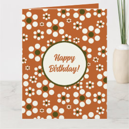 Tarjeta Flores florales de terracota de México