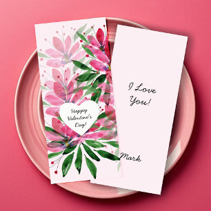 Tarjeta Flores florecen obras de arte originales acuarela
