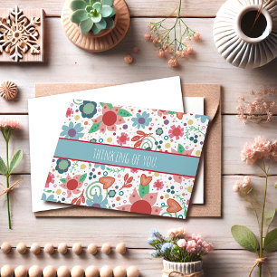 Tarjeta Flores Funky Corazones Inespiritividad Girona Note