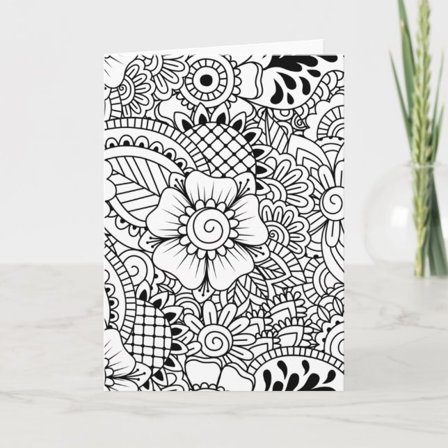 Tarjeta Flores inspiradas (Anverso)