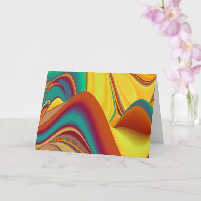 Tarjeta Flores Mágicas de Primavera Verano Otoño (Orquídea)
