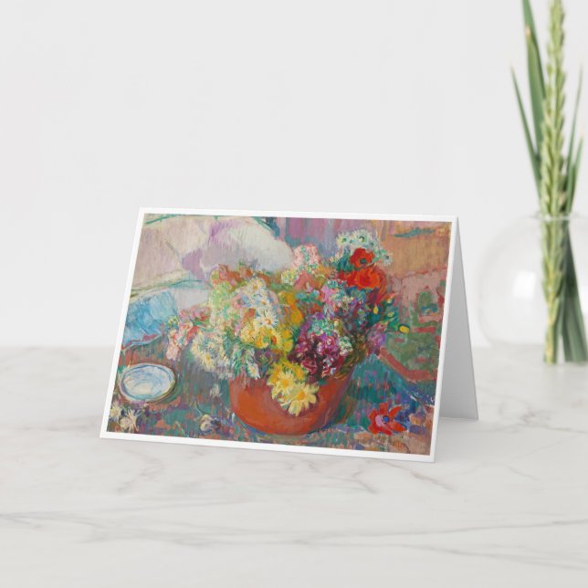 Tarjeta Flores, Magnus Enckell (Anverso)