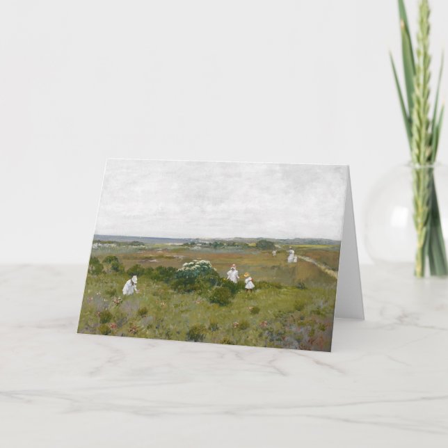 Tarjeta Flores marinas | William Merritt Chase (Anverso)