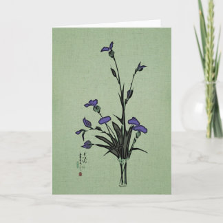 Tarjeta Flores moradas