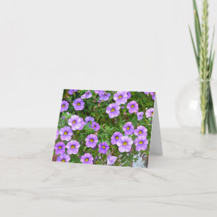 Tarjeta Flores moradas Notecard